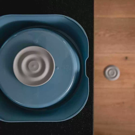 Pet food bowl base